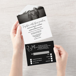 Casamento simples e elegante do Sr. & Mr. preto