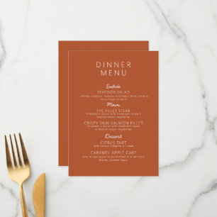 Casamento Simples Poster do Menu Casamento Minimal