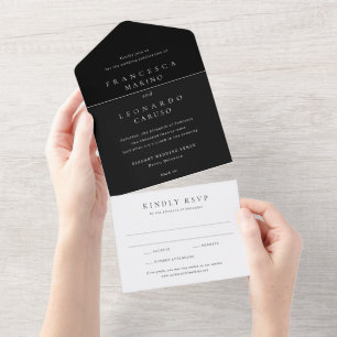 Casamento Simples Preto Clássico