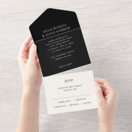Casamento Simples Preto Moderno