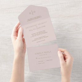 Casamento Simples, Rosa Rosa, Beige
