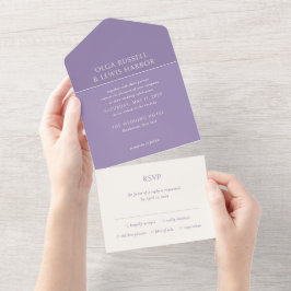 Casamento Simples Roxo Moderno