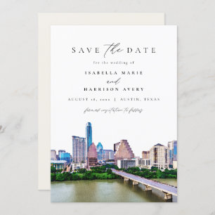 Casamento Skyline AUSTIN TEXAS Salvar a Data