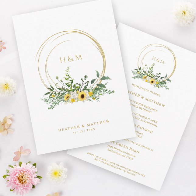 Casamento sofisticado de flores florais de verão (Criador carregado)