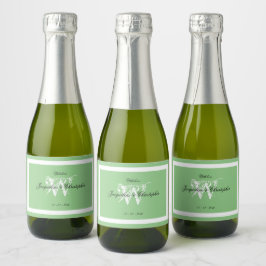 Casamento Sofisticado Verde Suave Branco Monograma