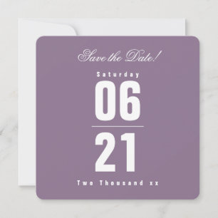 Casamento Solid Purple Sunset  Salvar a data