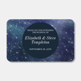 Casamento Starry Night Celestial Obrigado Marinho