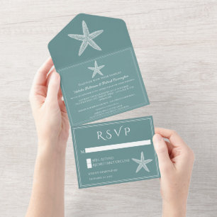 Casamento Teal Starfish
