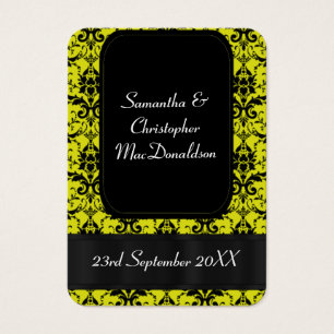 Casamento tema damasco amarelo preto favorece obri