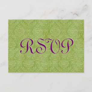 Casamento tema damasco de Vintage RSVP de Oliva e
