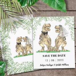Casamento Temático de Dinossauros Salvar a Data