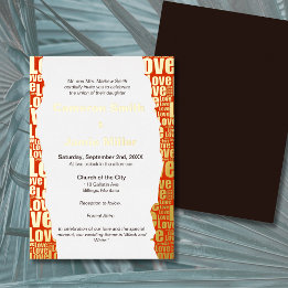 Casamento Tipografia de Amor Vermelho Elegante