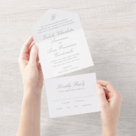 Casamento Tradicional Cinza Elegante