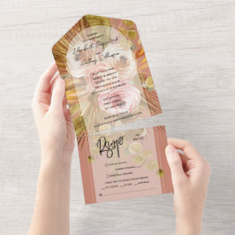 Casamento Tropical Boho Arch Floral Terracotta