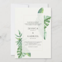 Casamento Tropical Clássico Elegante Greenery