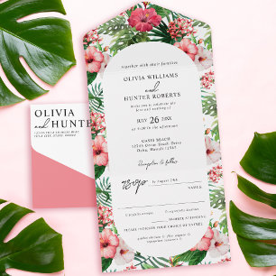 Casamento Tropical de Arch Hibiscus