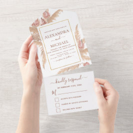 Casamento Tropical de Bohemian Boho, Pampas Grass