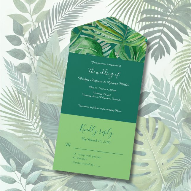 casamento tropical de esmerald greenery (Criador carregado)