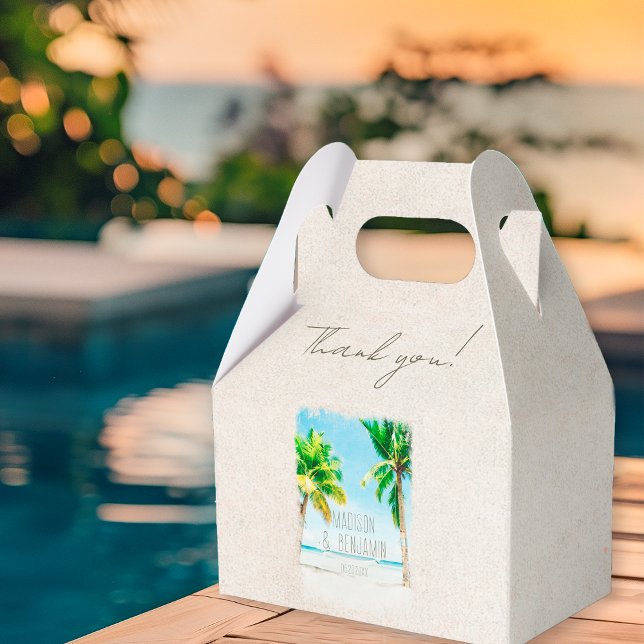 Casamento Tropical De Pam Tropical Obrigado Caixa  (Criador carregado)