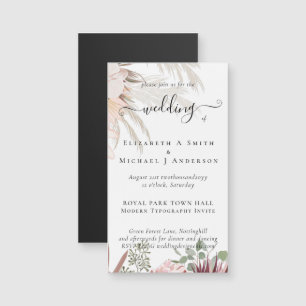 Casamento Tropical de Pampas de Vinho Burgundy