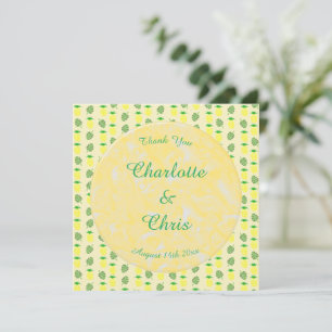 Casamento tropical de Verão, abacaxi e folhas de