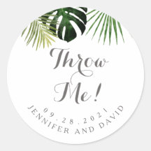 Casamento Tropical Descartar Adesivos De Tosse Pet