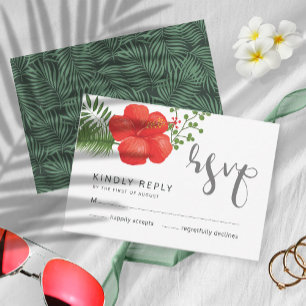 Casamento Tropical Floral RSVP ID475
