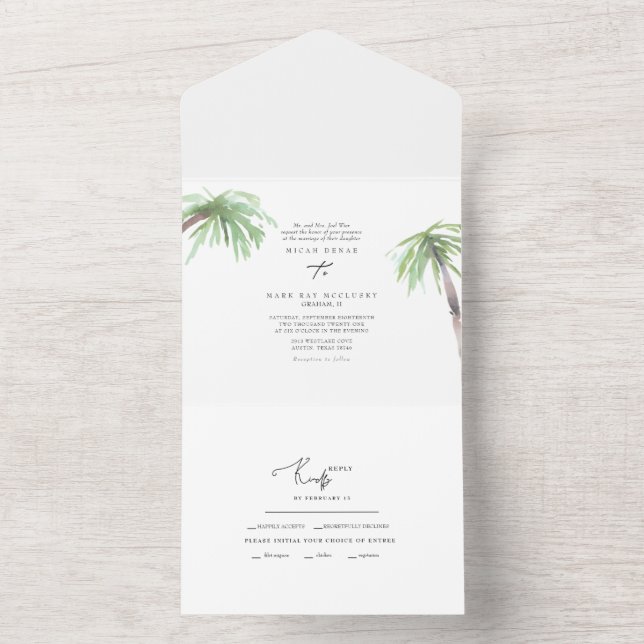 Casamento Tropical Palm (Inside)