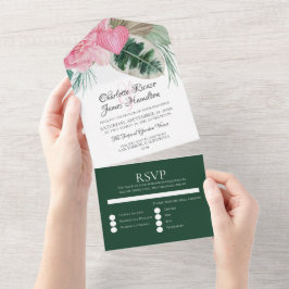Casamento Tropical Rosa Flamingo