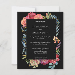 Casamento Tropical V1, Cor-de-rosa e Plum,