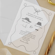 Casamento Únicas Ilustrações à Mão