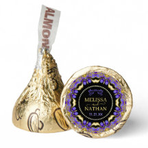 Casamento Único do Dourado Diamante Roxo