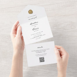Casamento Único Do Selo De Cera Dourada Elegante