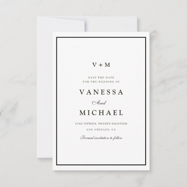 Casamento único na fronteira negra salve o cartão  (Frente)