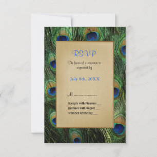 Casamento Verde de Pavock Feather - RSVP