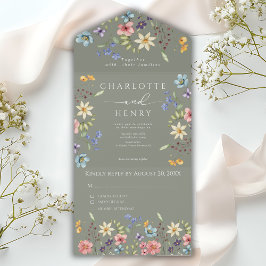 Casamento Verde de Sábado de Jardim Simples