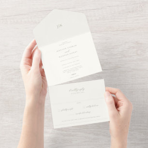 Casamento Verde de Sage Minimalista