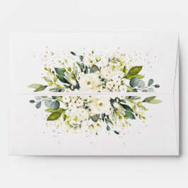 Casamento Verde Dourado Botânico Floral Sage En