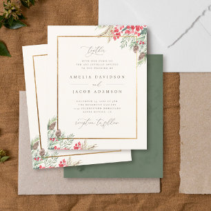 Casamento Verde Elegante De Água De Inverno
