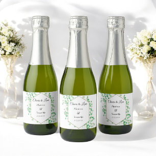Casamento Verde Mini Verde Branco de Watercolor
