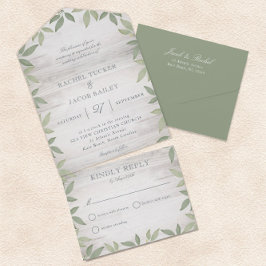 Casamento Verde Sálvia com Vegetação de Jardim Rús