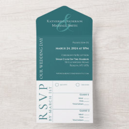 Casamento Verde Simples Moderno -