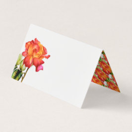 Casamento vermelho-alaranjado com rosa de chá híbr