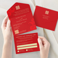 Casamento Vermelho Bilingue Vietnamita Inglês