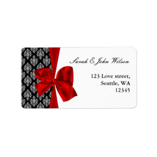 casamento vermelho do damasco, etiqueta de