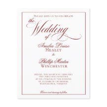 Casamento Vermelho e Branco da Garnet Elegante do