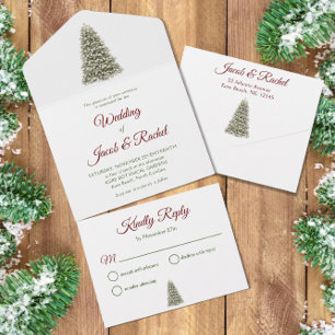 Casamento Vermelho e Verde da Árvore de Natal Eleg