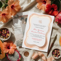 Casamento Vibrante com Borda Ondulada de Hibisco T