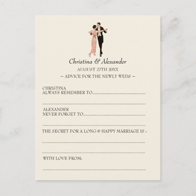 Casamento vintage Anúncios de placas de link Tema  (Frente)