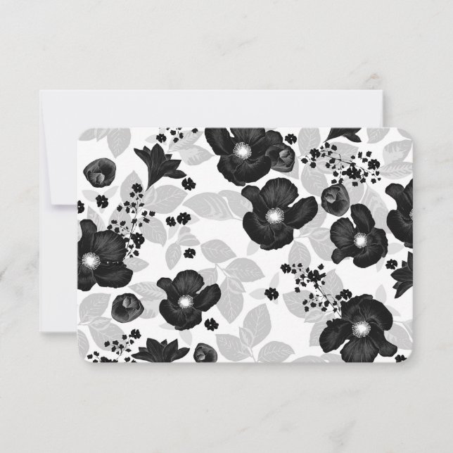 Casamento vintage de camisa branca RSVP (Frente)